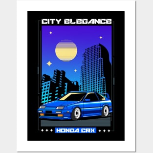 Iconic Honda CRX Posters and Art